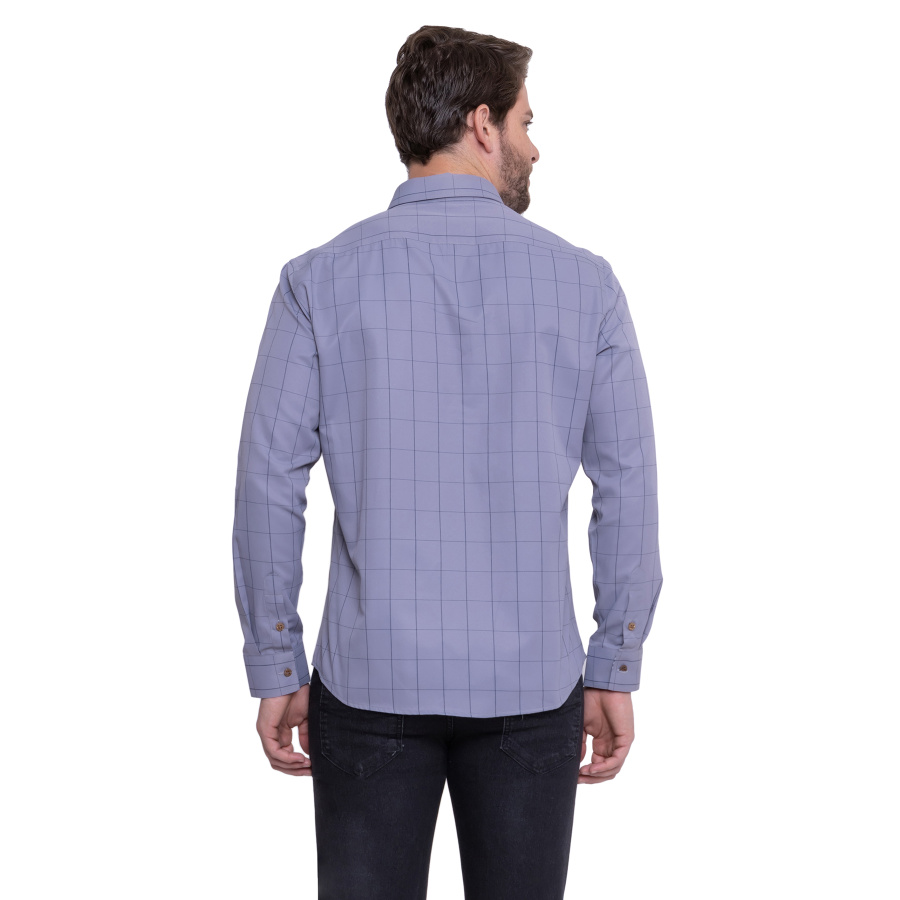Camisa Social Estampada Masculina Quadriculada, 40% Algodão, Leve e confortável - Image 11